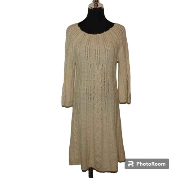 Kenji Dresses & Skirts - Kenji Sweater Midi Dress Alpaca, Wool, Cotton